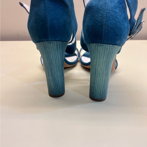 Made in Italy Giovanna Grazzini Blue Strappy High Heel Sandals - Picture 11 of 11